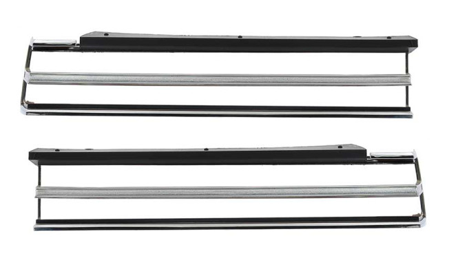 OER Chrome/Black Tail Lamp Bezel Set 1984-1987 Regal Limited and T-Type