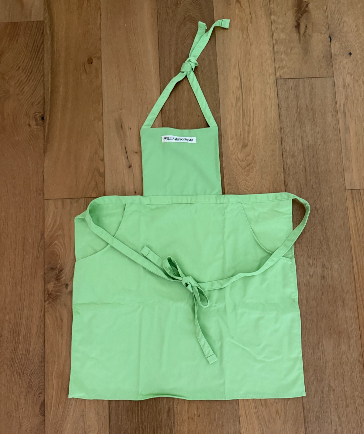 Williams Sonoma Women\'s Green Baking Chef Cooking Kitchen Pinafore Apron