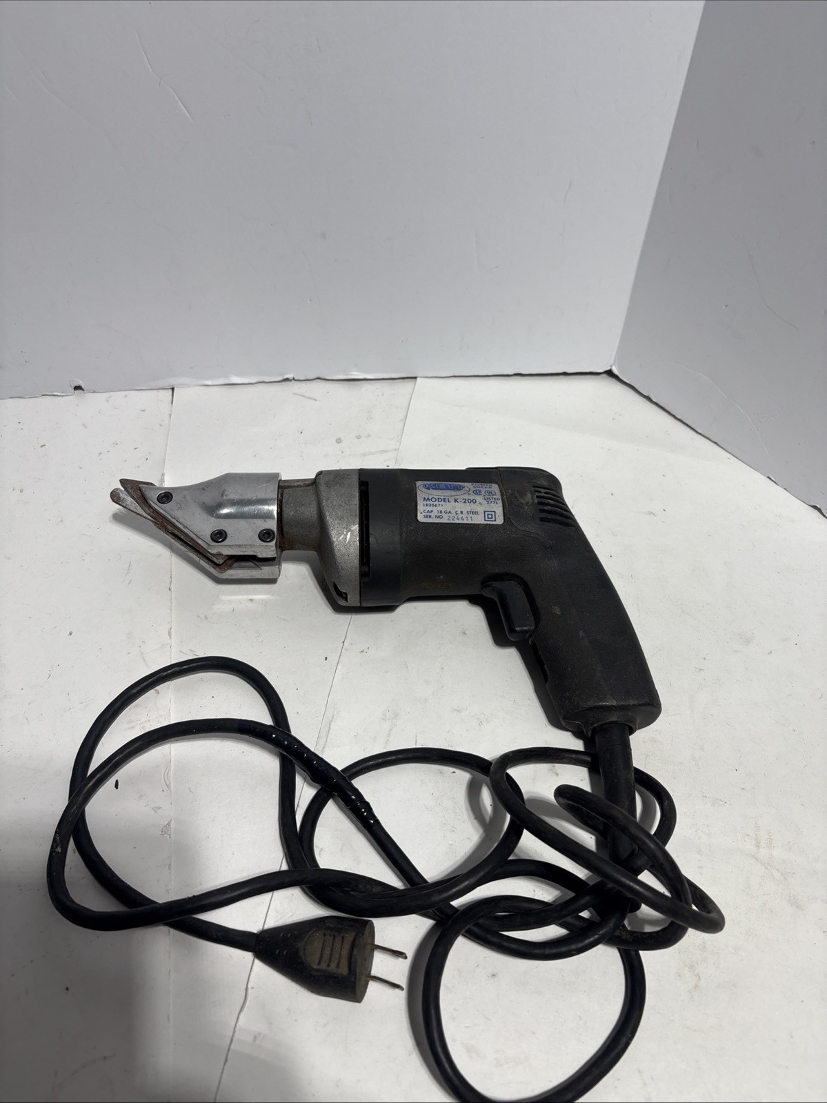 KETT KD-200 Corded Sheet Metal Electric Power Shears, Tested And Works Great