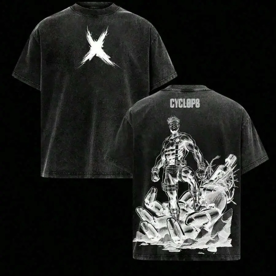 Vintage Cyclops X‑Men Double‑Sided Graphic 100% Cotton T‑Shirt Vintage Cyclops X‑Men Double‑Sided Graphic 100% Cotton T‑Shirt