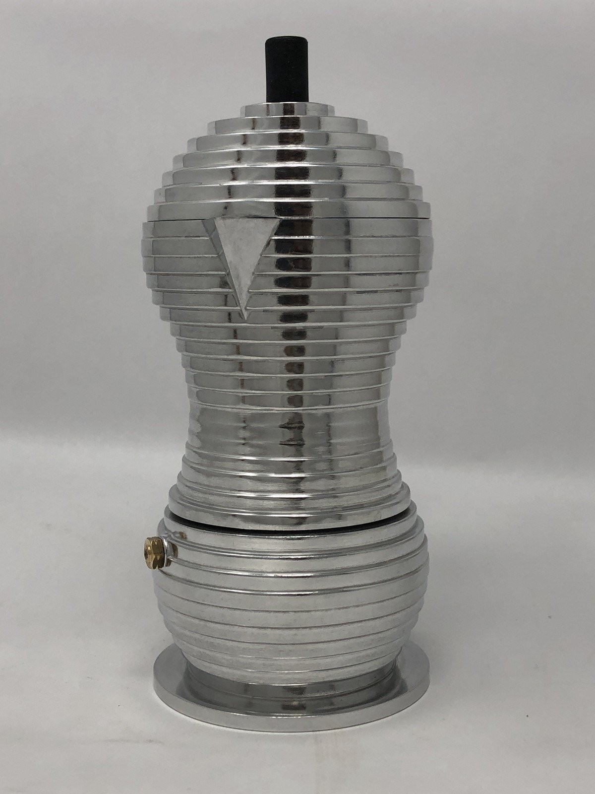 Alessi MDL02/3 B Pulcina Stove Top Espresso 3 Cup Coffee Maker in Aluminum...