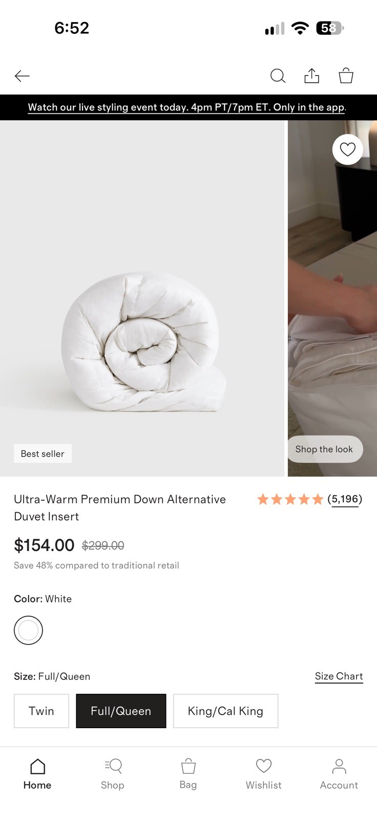 Quince NWT Ultra Warm Premium Down Alternative Duvet Insert Full/Queen Comforter Quince NWT Ultra Warm Premium Down Alternative Duvet Insert Full/Queen Comforter