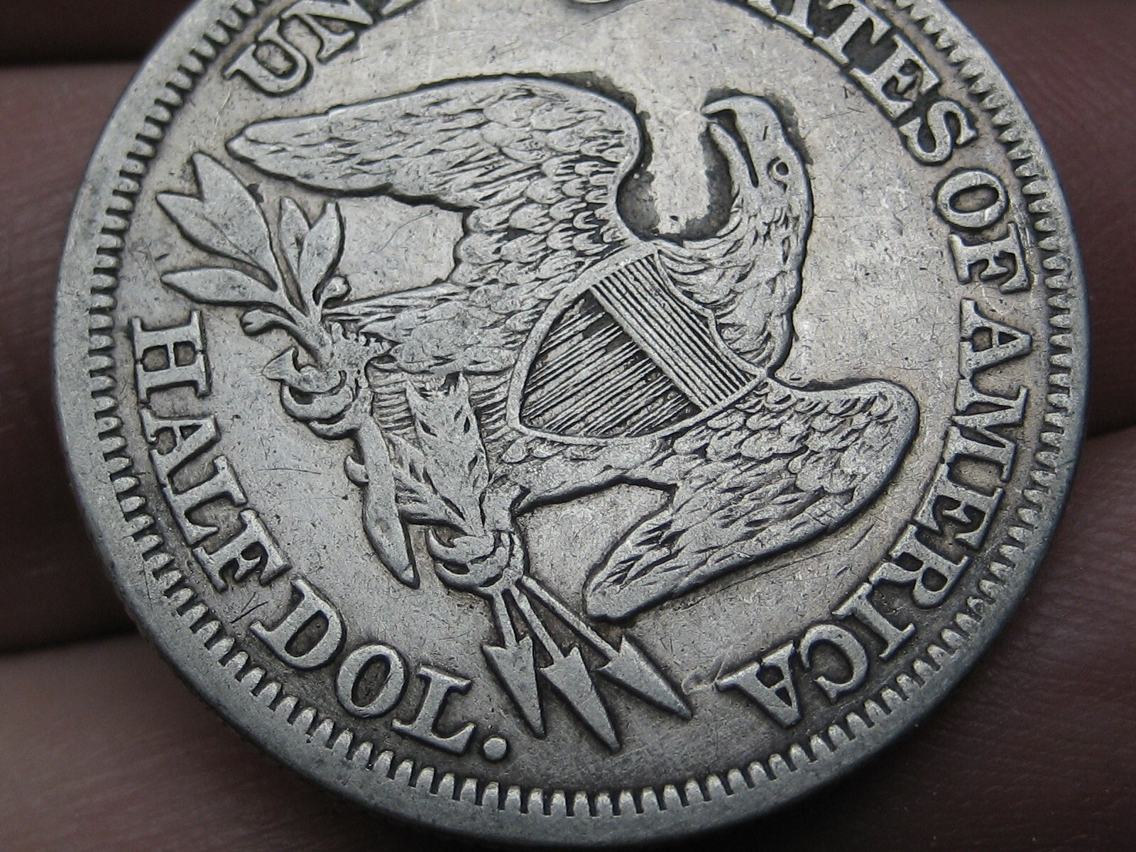 1854 P Seated Liberty Half Dollar- Philadelphia, With Arrows, VF Details 1854 P Seated Liberty Half Dollar- Philadelphia, With Arrows, VF Details