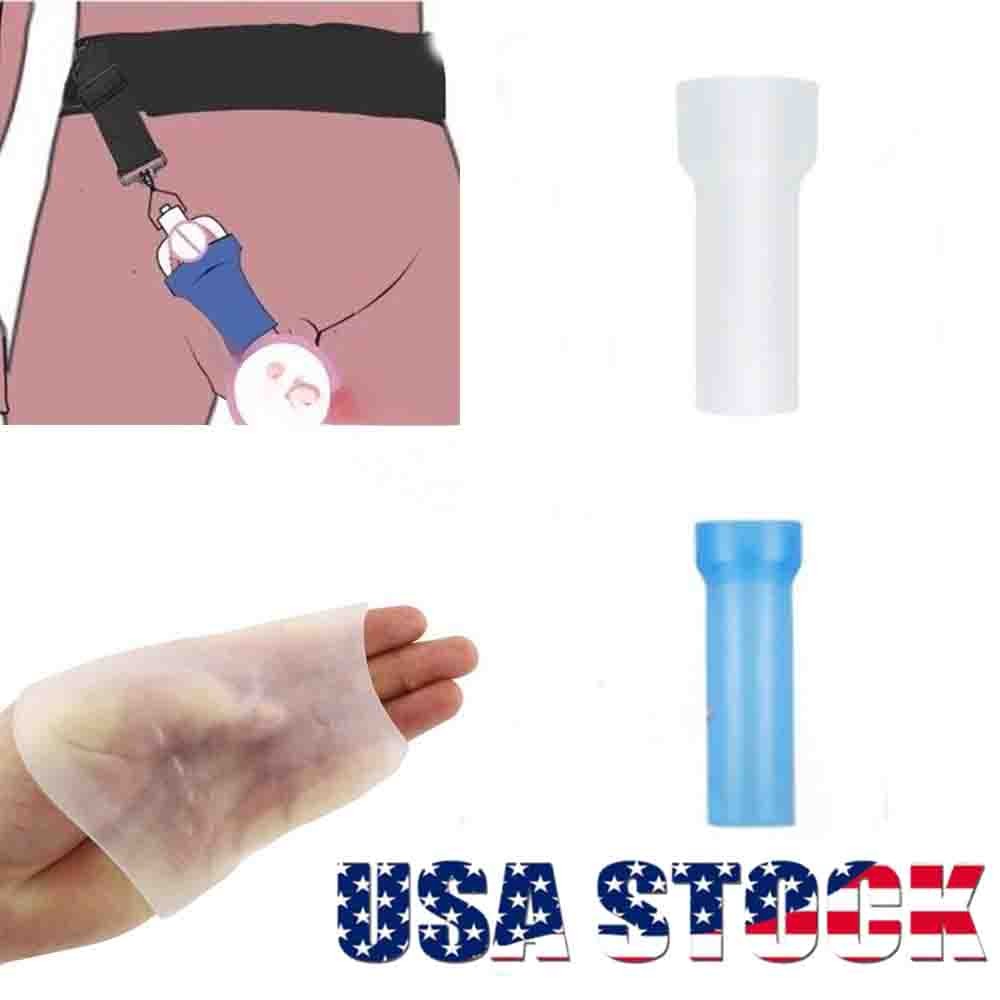 2PCS Set Penis Silicone Sleeve for Extender Stretcher Max Vacuum Enlargement USA