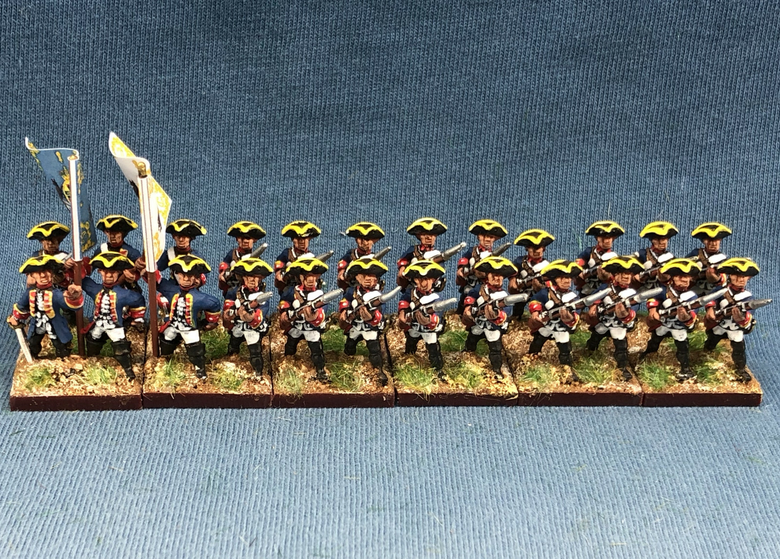 15mm Seven Years War SYW painted Mecklenburg-Schwerin Jung-Zülow Infantry MAA3 15mm Seven Years War SYW painted Mecklenburg-Schwerin Jung-Zülow Infantry MAA3