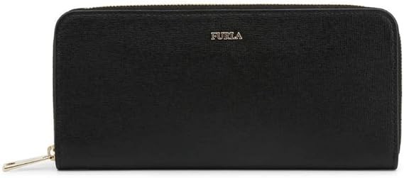 FURLA Babylon XL Zip Around Slim 1006869 Onyx WOMEN\'S GENUINE LEATHER WALLETS FURLA Babylon XL Zip Around Slim 1006869 Onyx WOMEN\'S GENUINE LEATHER WALLETS