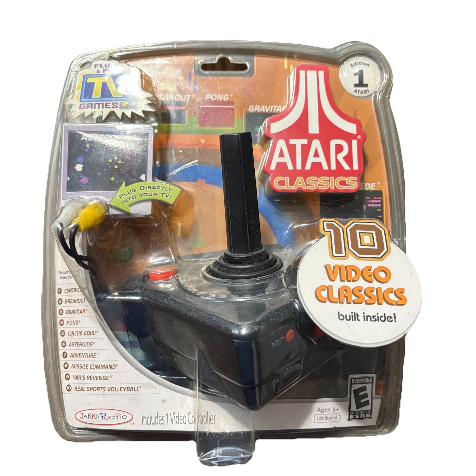 NEW JAKKS Pacific Atari Launch Edition Black Plug&Play TV Game NIP NEW JAKKS Pacific Atari Launch Edition Black Plug&Play TV Game NIP