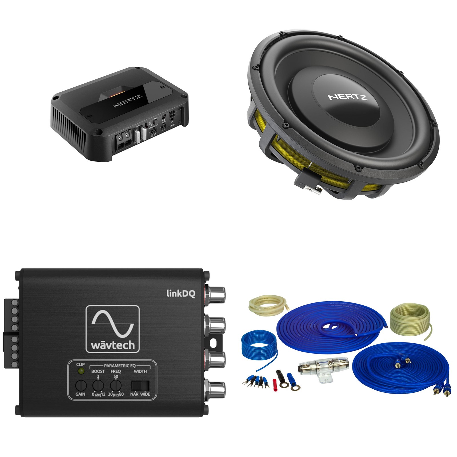 Hertz Complete Premium Shallow Bass Package with CP-1.700, 2 MPS 250 10\