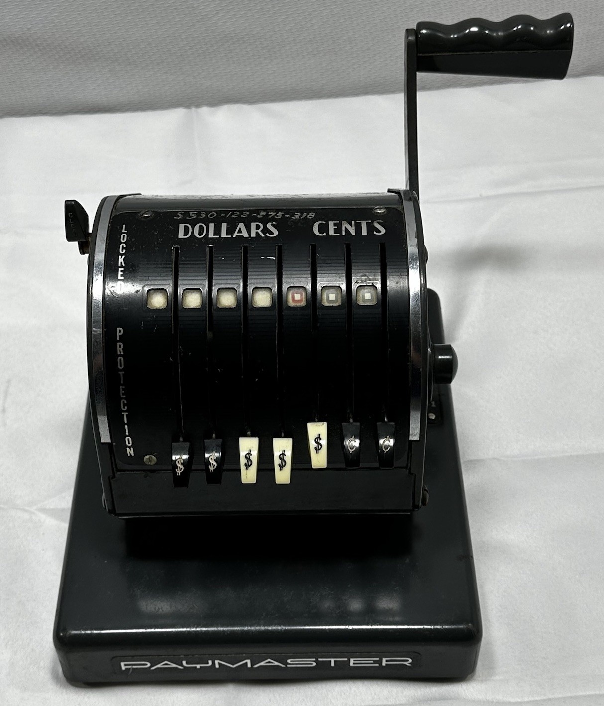 Vintage Paymaster Check Writer Series X550 NO Key Collectors Item Made USA READ