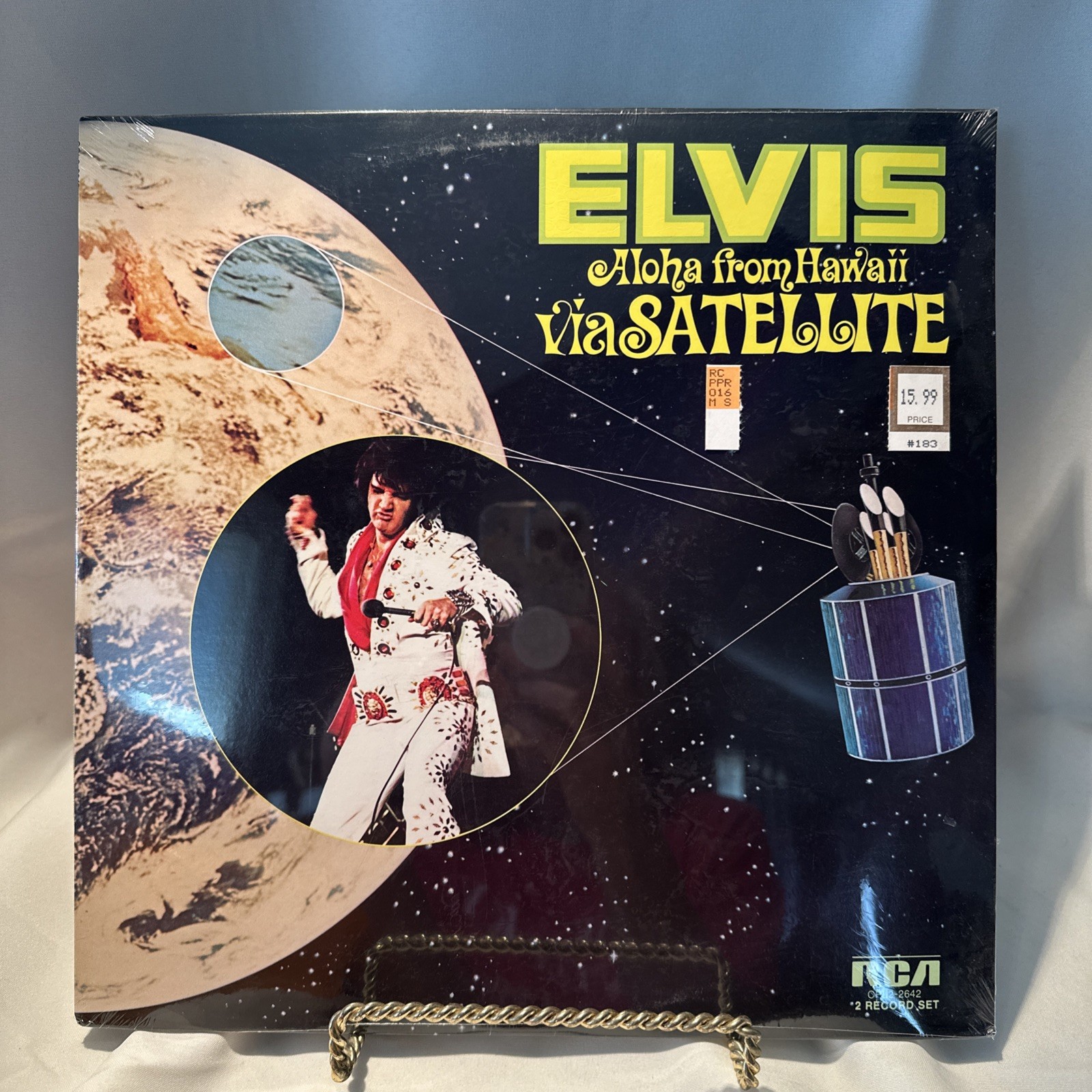 SEALED Elvis Presley Aloha From Hawaii Via Satellite 2 LP Vinyl Album Record SEALED Elvis Presley Aloha From Hawaii Via Satellite 2 LP Vinyl Album Record