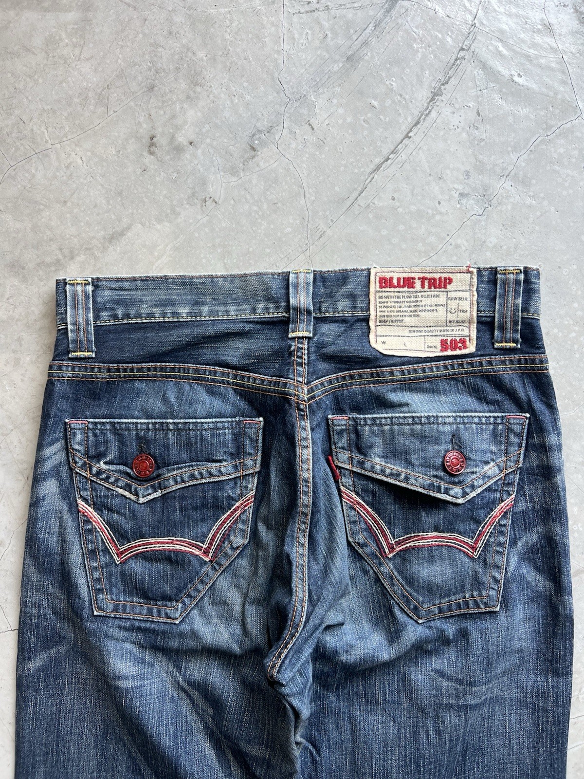 Vintage 90s Edwin Blue Trip W32 Actual 32x29 Vintage 90s Edwin Blue Trip W32 Actual 32x29