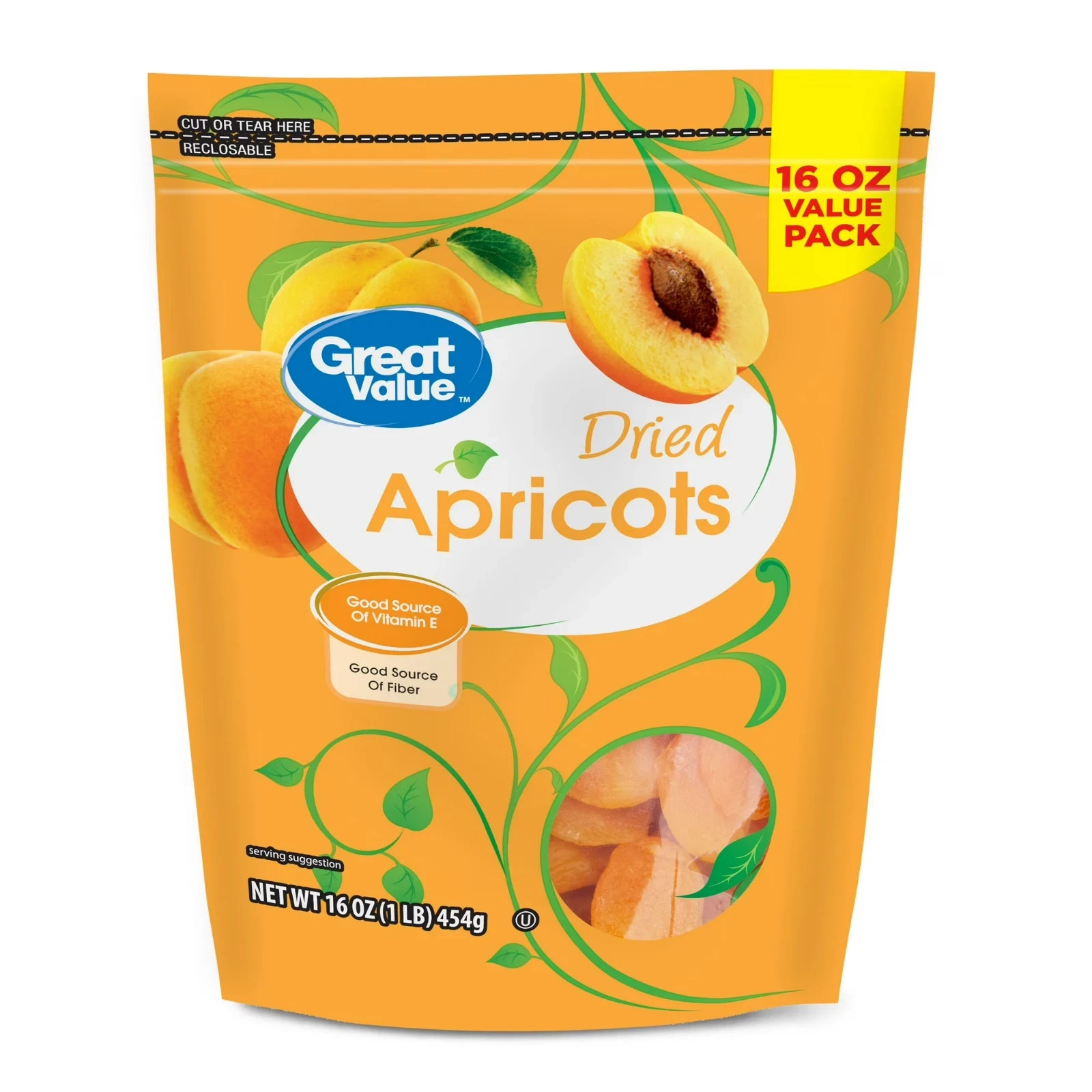 New Great Value Dried Apricots, 16 Oz .. New Great Value Dried Apricots, 16 Oz ..