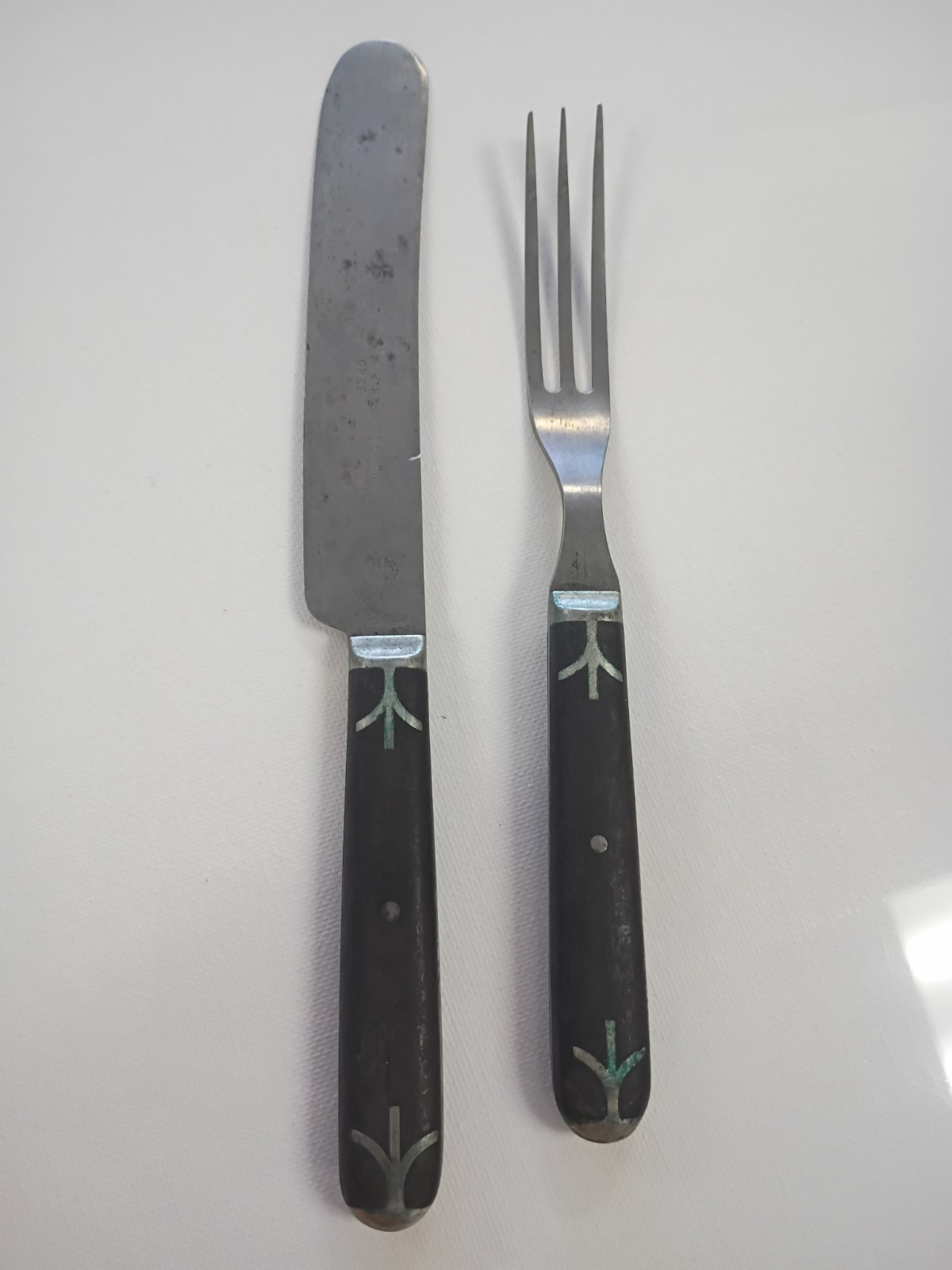 Vtg J. Russell & Co Civil War Knife And Fork Vtg J. Russell & Co Civil War Knife And Fork
