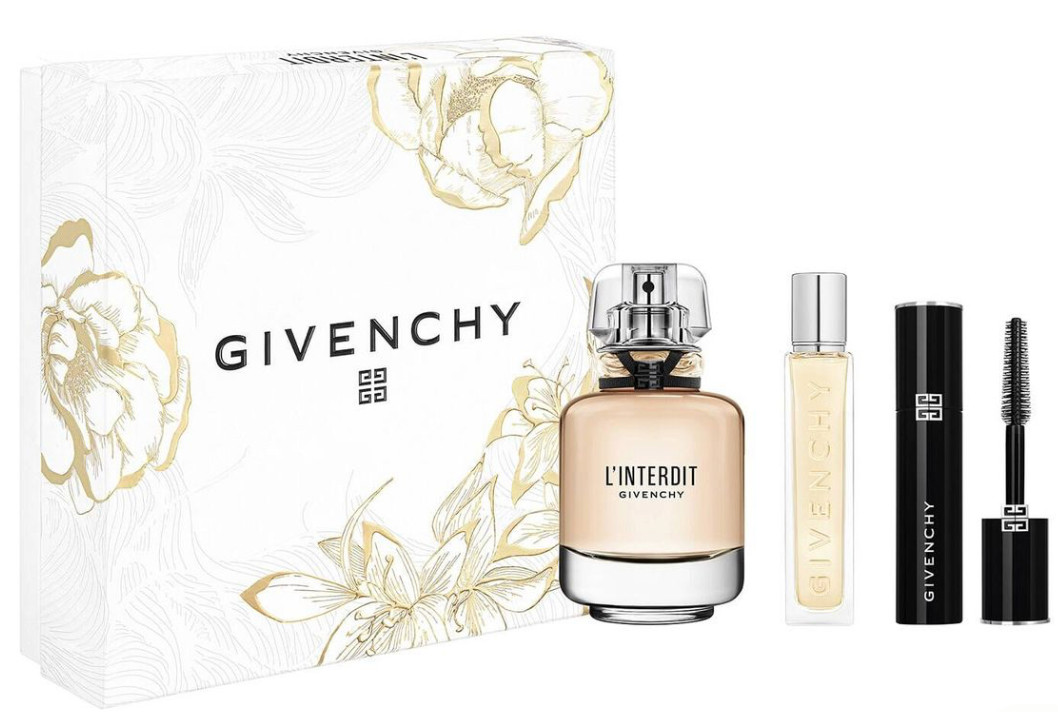 L\'INTERDIT ROUGE by Givenchy | Women\'s 3 Pc Gift Set: 2.7+0.42 EDP+2.5 Body Milk