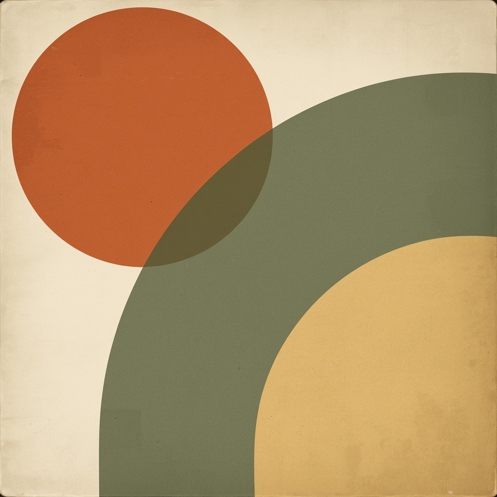Mid Century Modern Abstract Geometric Digital Wall Art | Boho Terracotta Circle Mid Century Modern Abstract Geometric Digital Wall Art | Boho Terracotta Circle