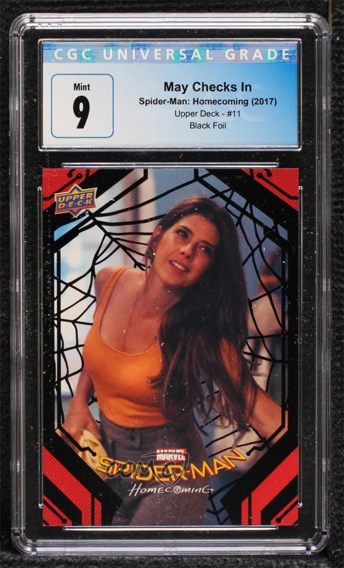 2017 Marvel Spider-Man Homecoming Black Foil 21/49 Aunt May #11 CGC 9 Mint h8p