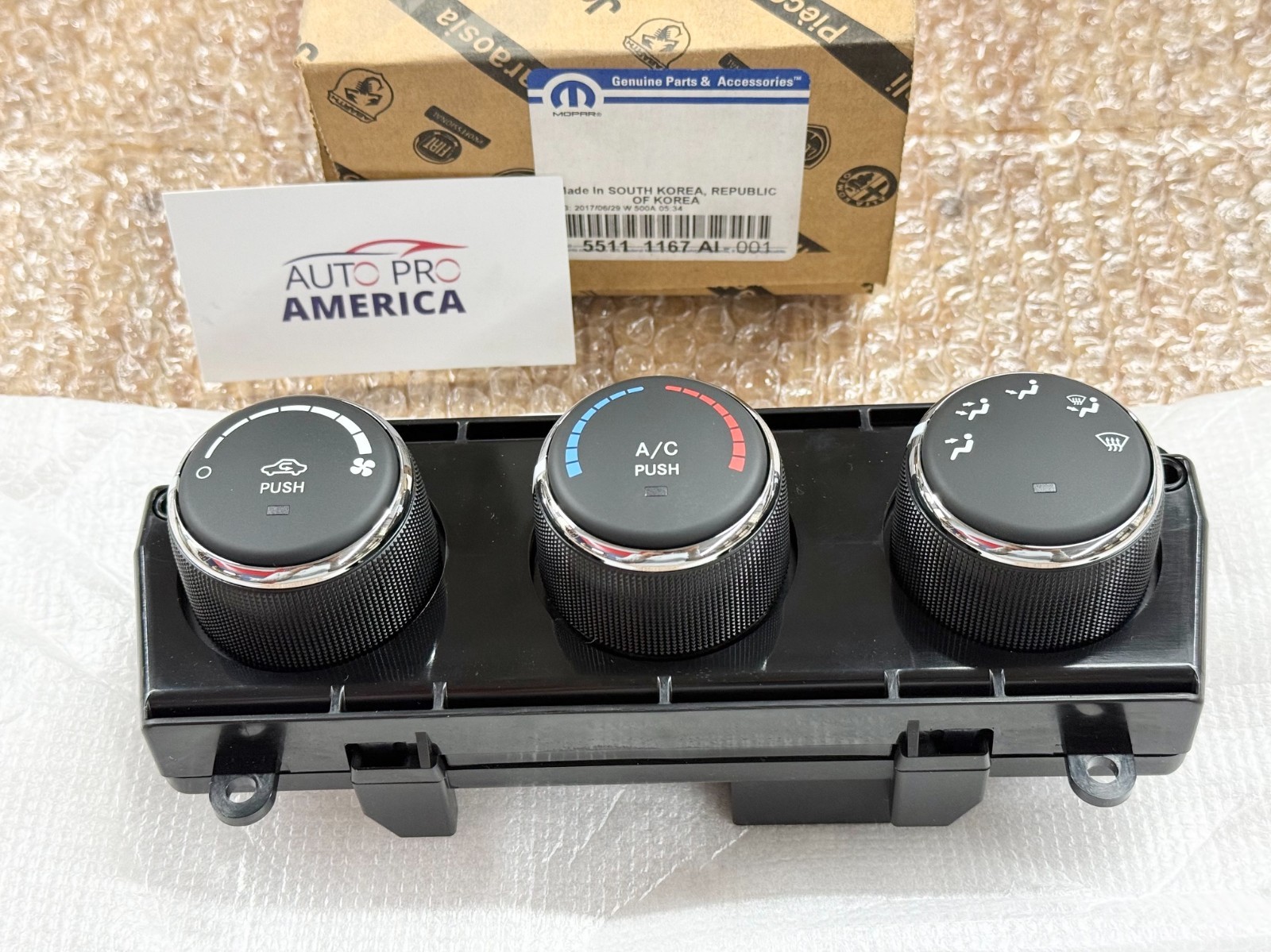 AIR CONDITIONING HEATER A/C CONTROL for 11-13 JEEP WRANGLER OEM MOPAR 55111167AI