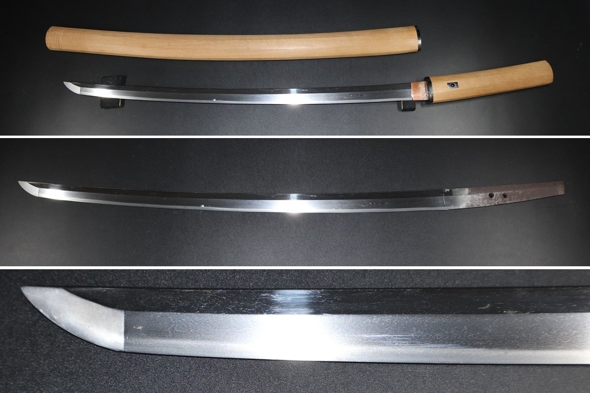 Wakizashi 脇差 “ Mumei ” 無銘 Japanese Real Sword 53.2 cm Shirasaya Antique 刀 鎬造り