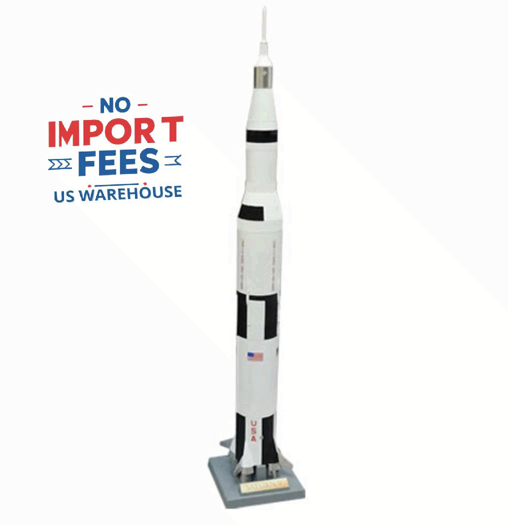 Estes 2160 Saturn V 1:200 Scale ARF w/ stand, Estes Saturn V Model Rocket New