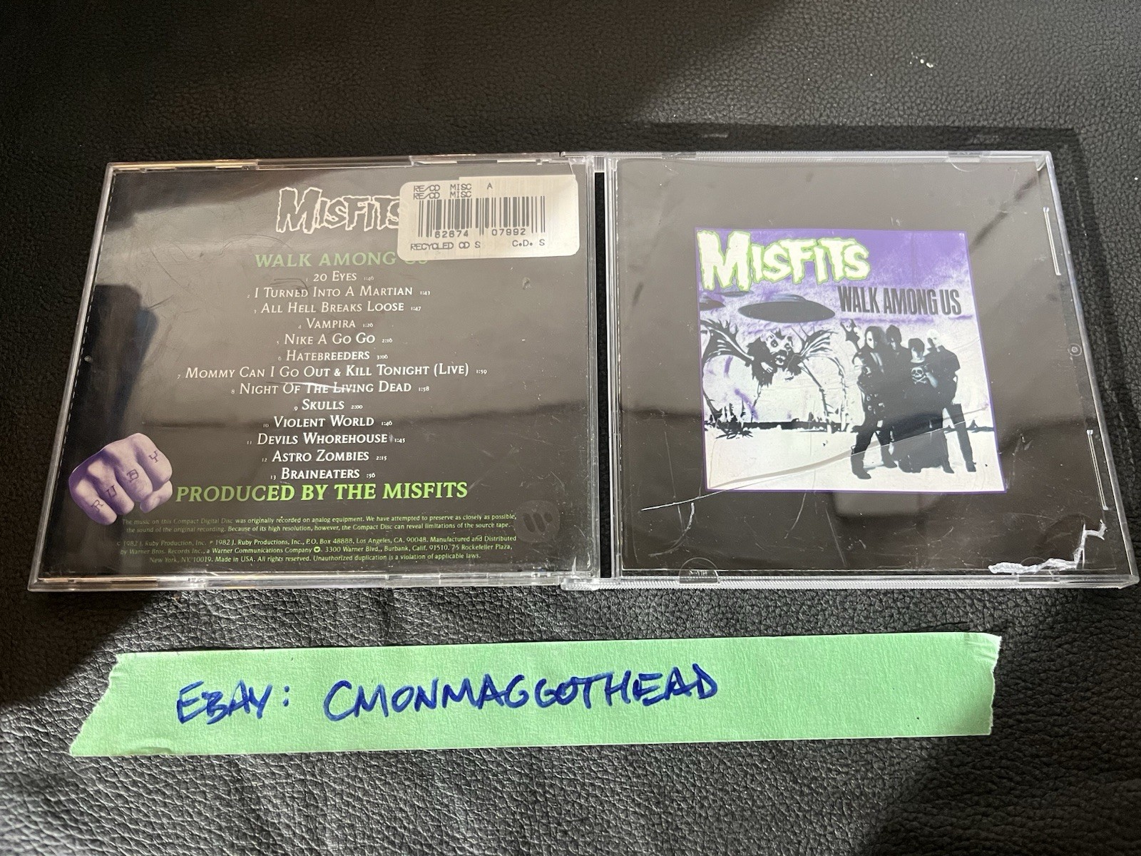 MISFITS Walk Among Us CD 9 25756-2 Ruby Records Danzig MISFITS Walk Among Us CD 9 25756-2 Ruby Records Danzig