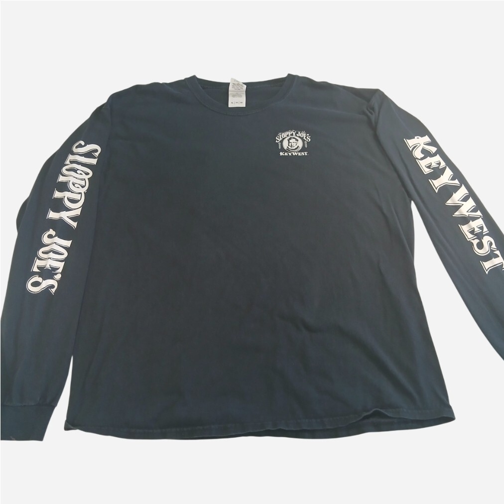 Sloppy Joe\'s Bar Key West FL Long Sleeve Graphic Shirt Navy Blue Men\'s Size XL Sloppy Joe\'s Bar Key West FL Long Sleeve Graphic Shirt Navy Blue Men\'s Size XL
