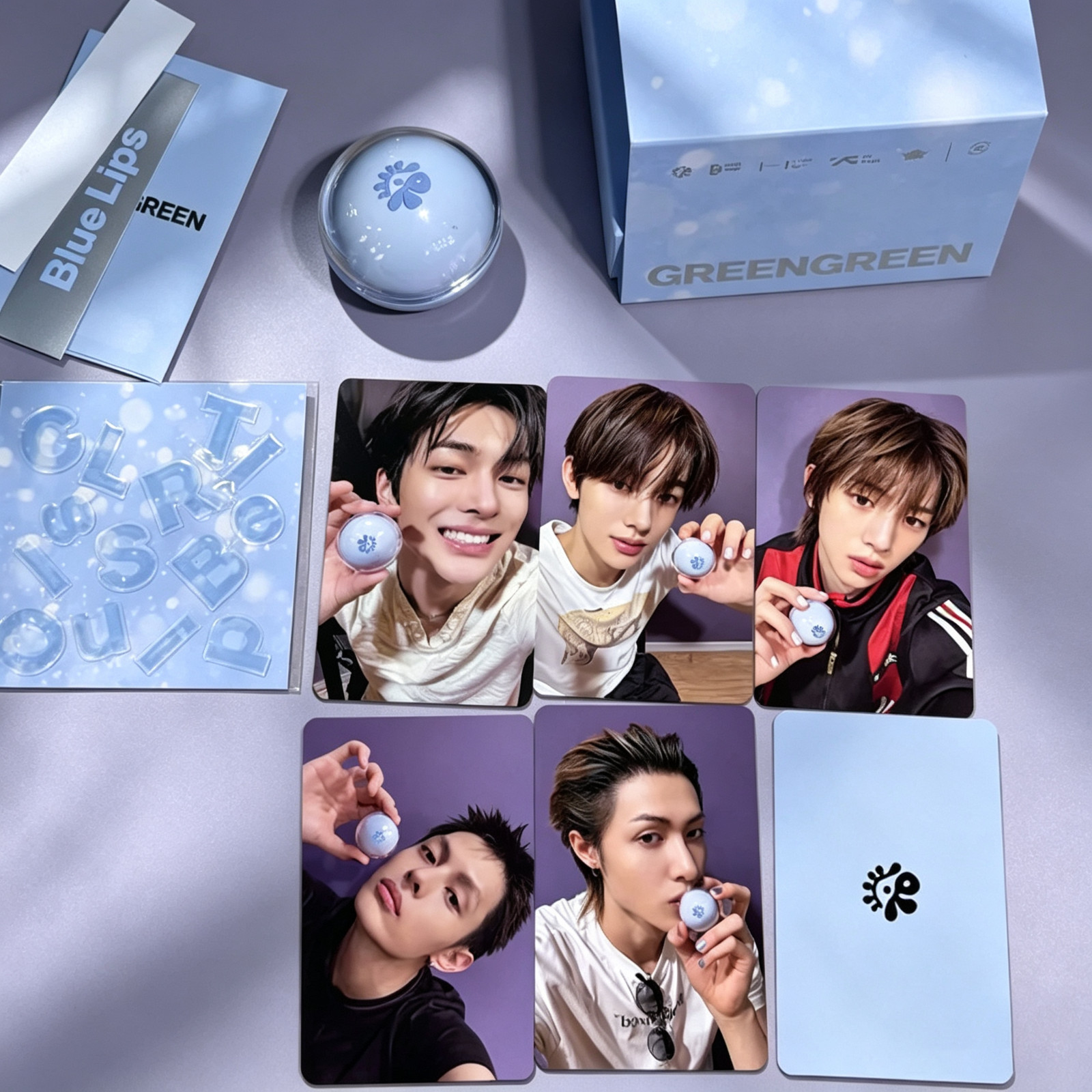 CORTIS GREENGREEN 2nd EP Album BLUE LIP LIP BALM Ver/Mini CD+Lipe+7Card+etc CORTIS GREENGREEN 2nd EP Album BLUE LIP LIP BALM Ver/Mini CD+Lipe+7Card+etc