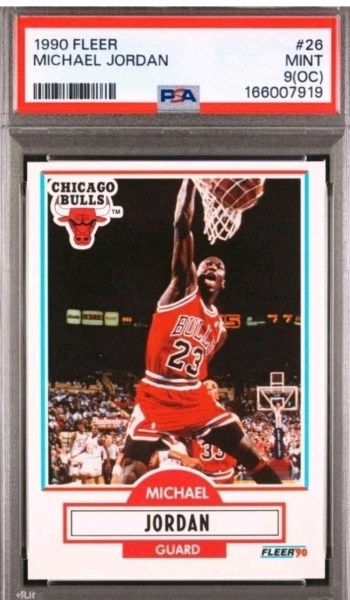 1990-91 Fleer - Michael Jordan #26 PSA 9 1990-91 Fleer - Michael Jordan #26 PSA 9