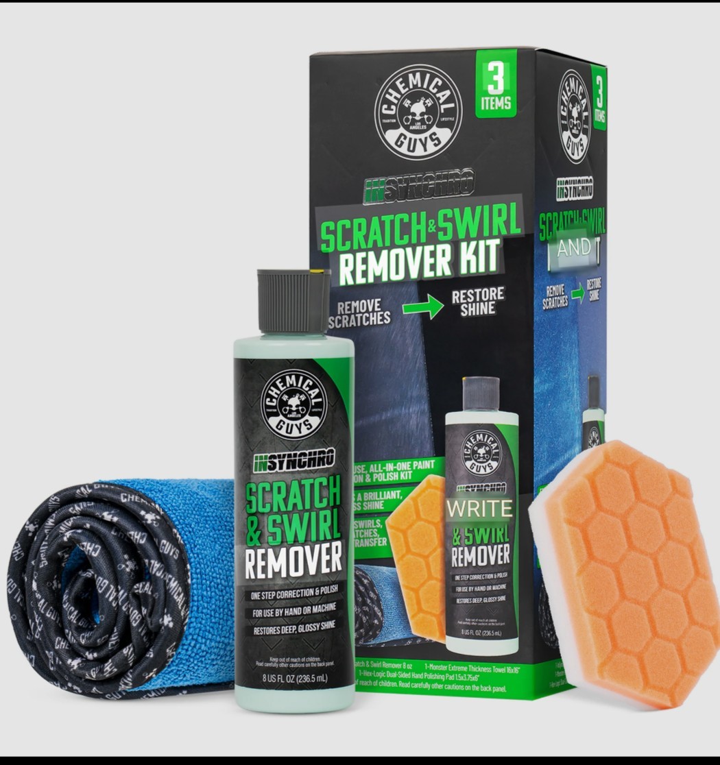 Chemical Guys Insynchro Scratch & Swirl Remover (8 oz) - Kit with Hex Logic Dual Chemical Guys Insynchro Scratch & Swirl Remover (8 oz) - Kit with Hex Logic Dual