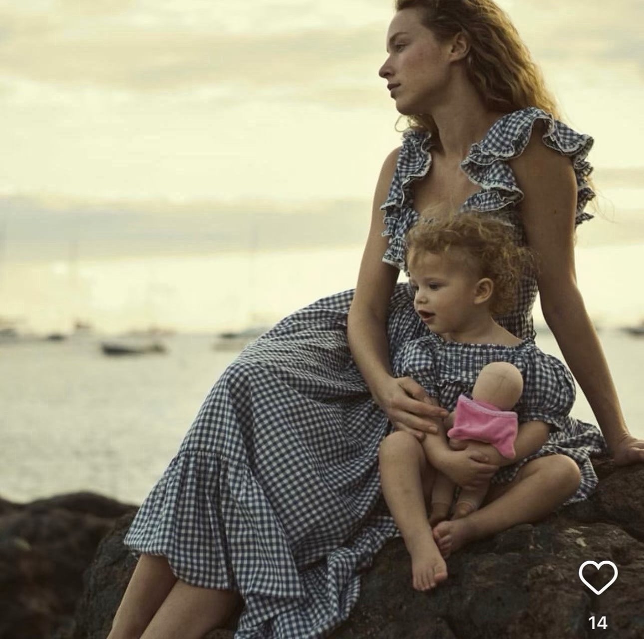 Doen Emmaretta Blue Gingham Dress £ 328 Size M Doen Emmaretta Blue Gingham Dress £ 328 Size M