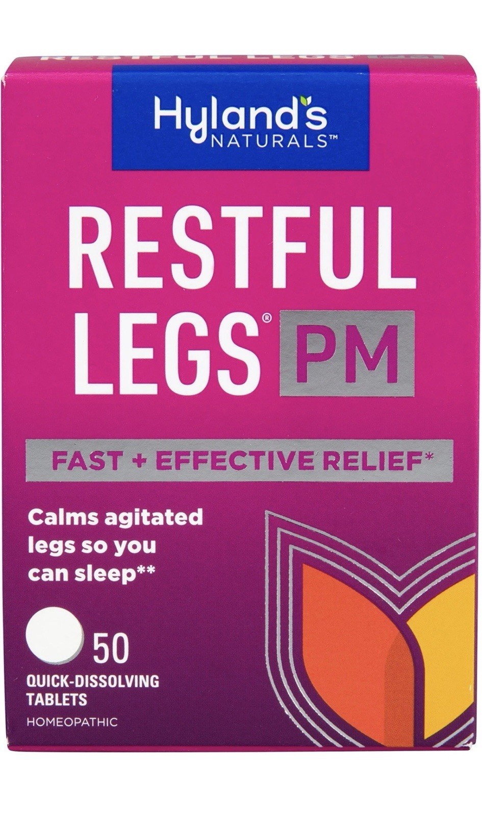 Hyland's Restful Legs Pm Tablets Natural Relief For Agitated Legs 50 Count Hyland's Restful Legs Pm Tablets Natural Relief For Agitated Legs 50 Count