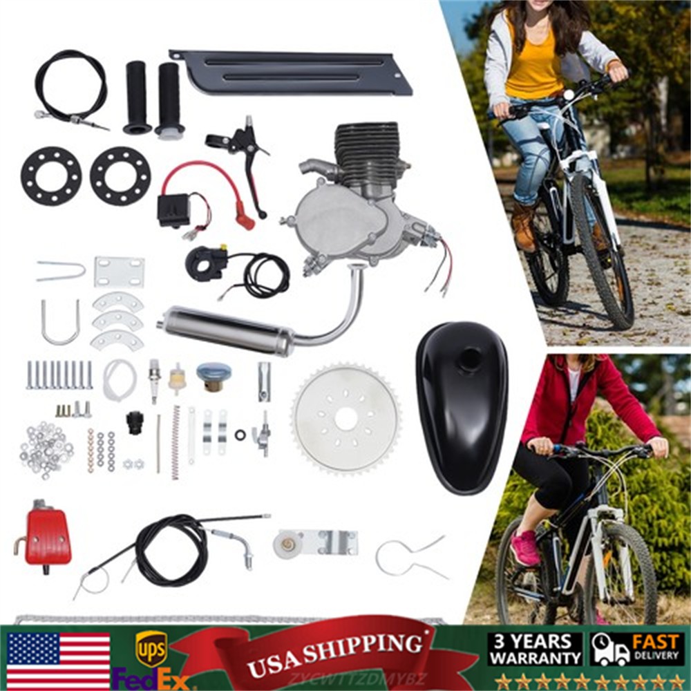 100CC 2 Stroke Bicycle Motorized Gas Petrol Bike Engine Motor CDI Full Set Kits