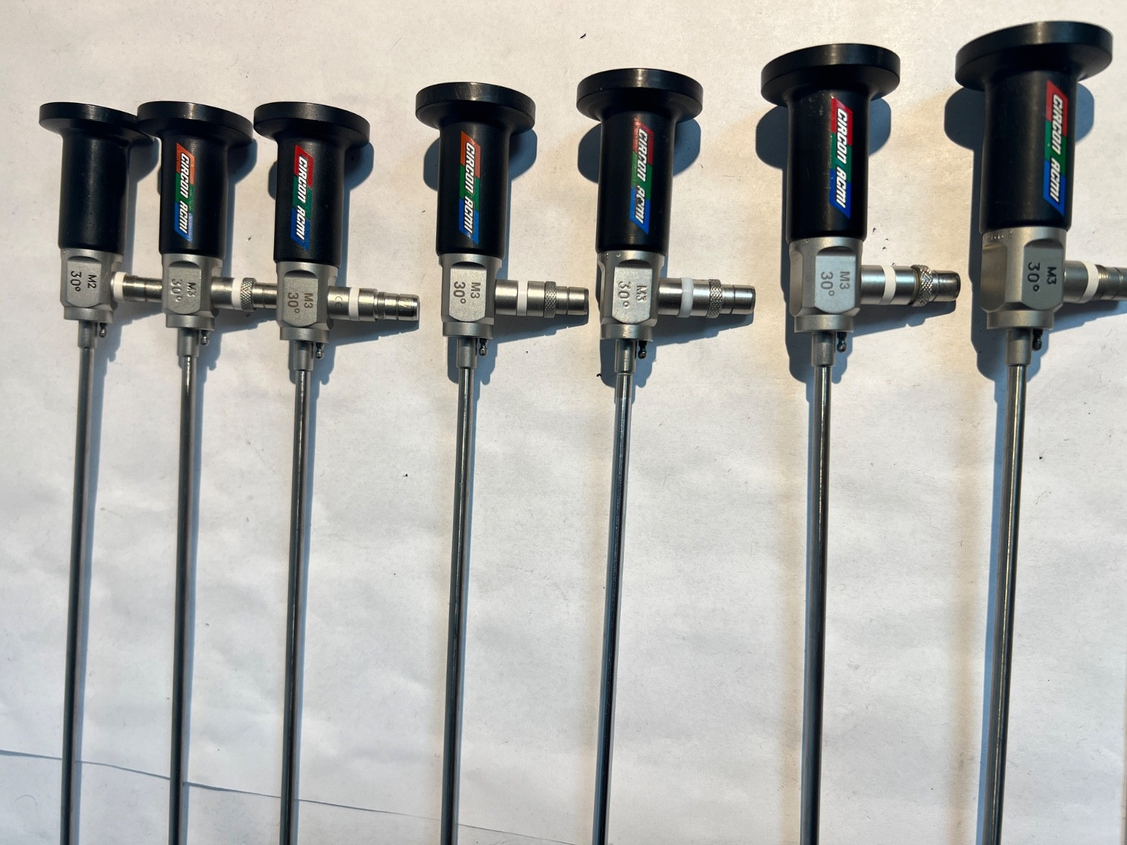 Lot of 7 Circon ACMI (6) M3 30° + (1) M2 30° Rigid Scopes