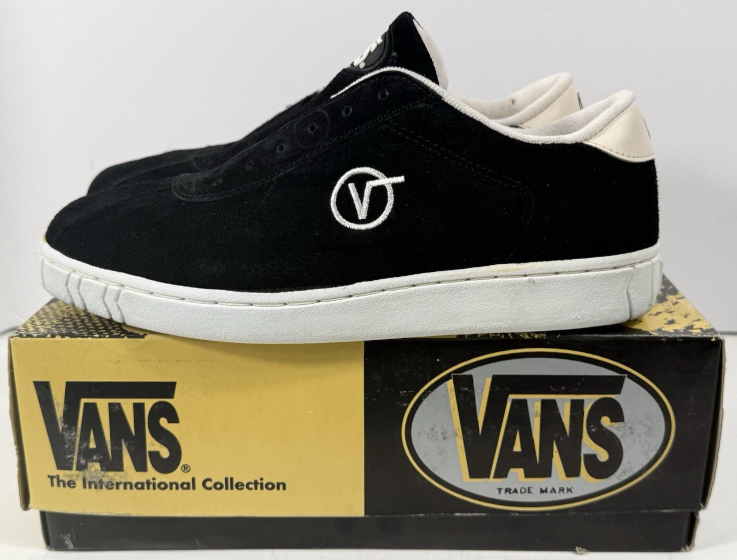 RARE Vintage Vans Brick Skate Shoe, Black, 1997, US Size 11 New DS 22083