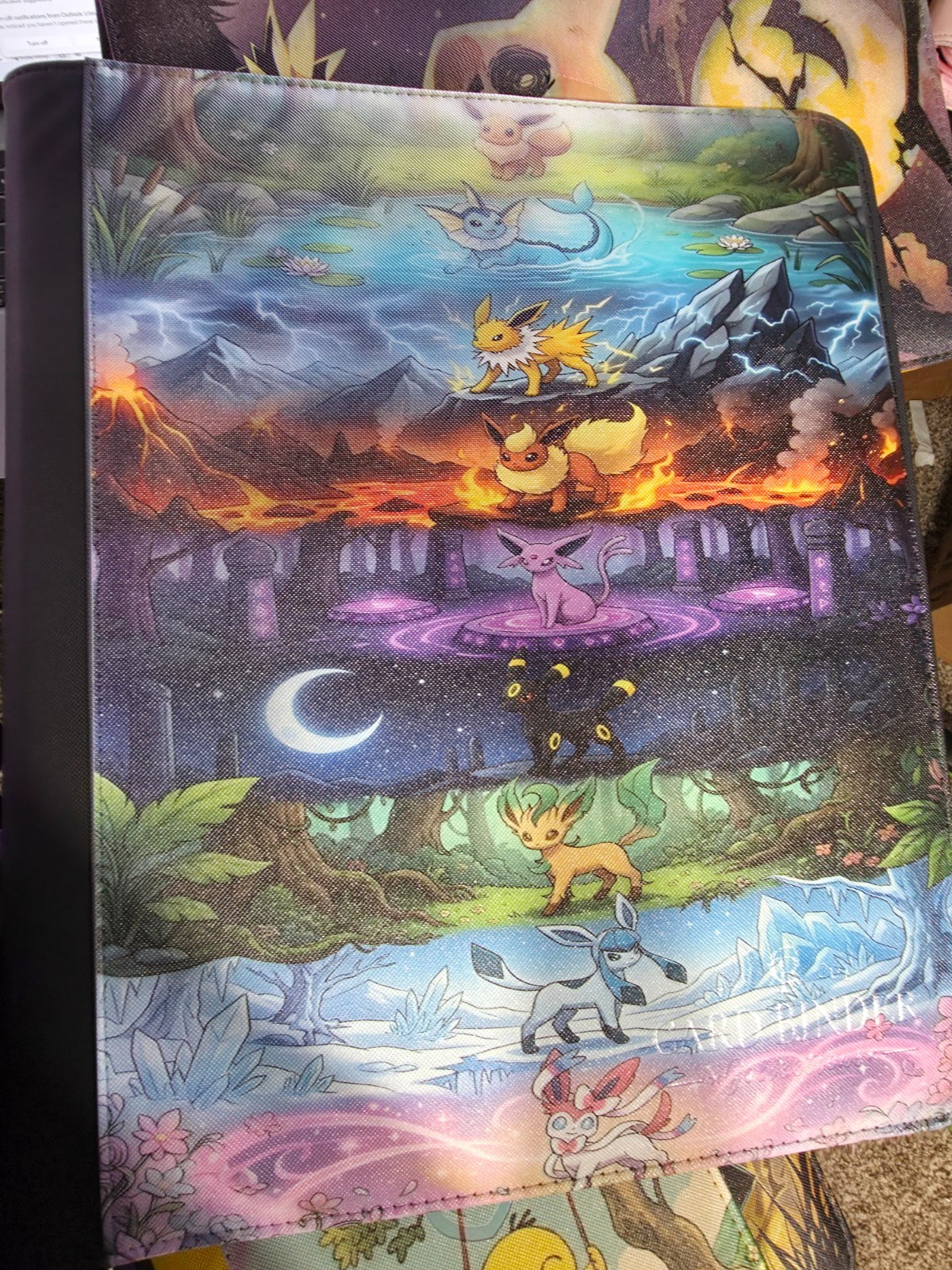 Umbreon Espeon Sylveon Flareon Jolteon Glaceon Pokemon binder
