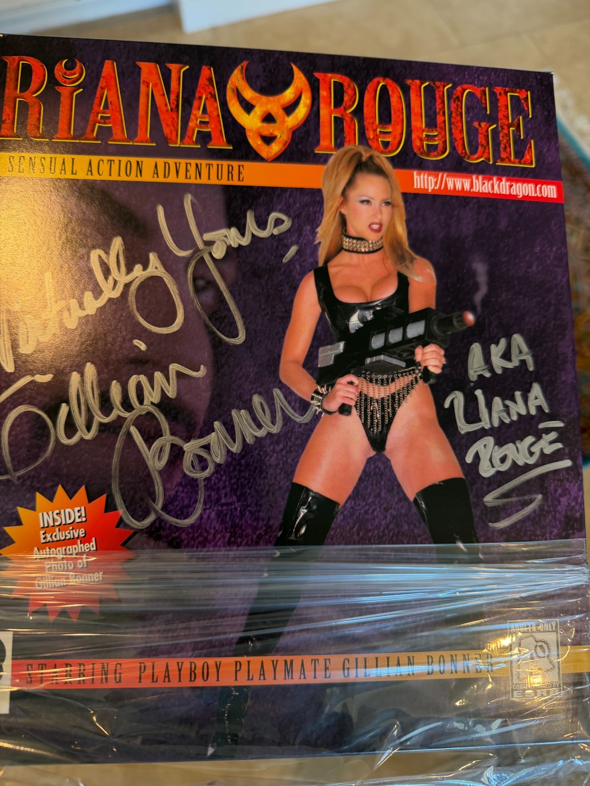 Riana Rouge Computer Game - AUTOGRAPHED BY PLAYMATE GILLIAN BONNER - RARE