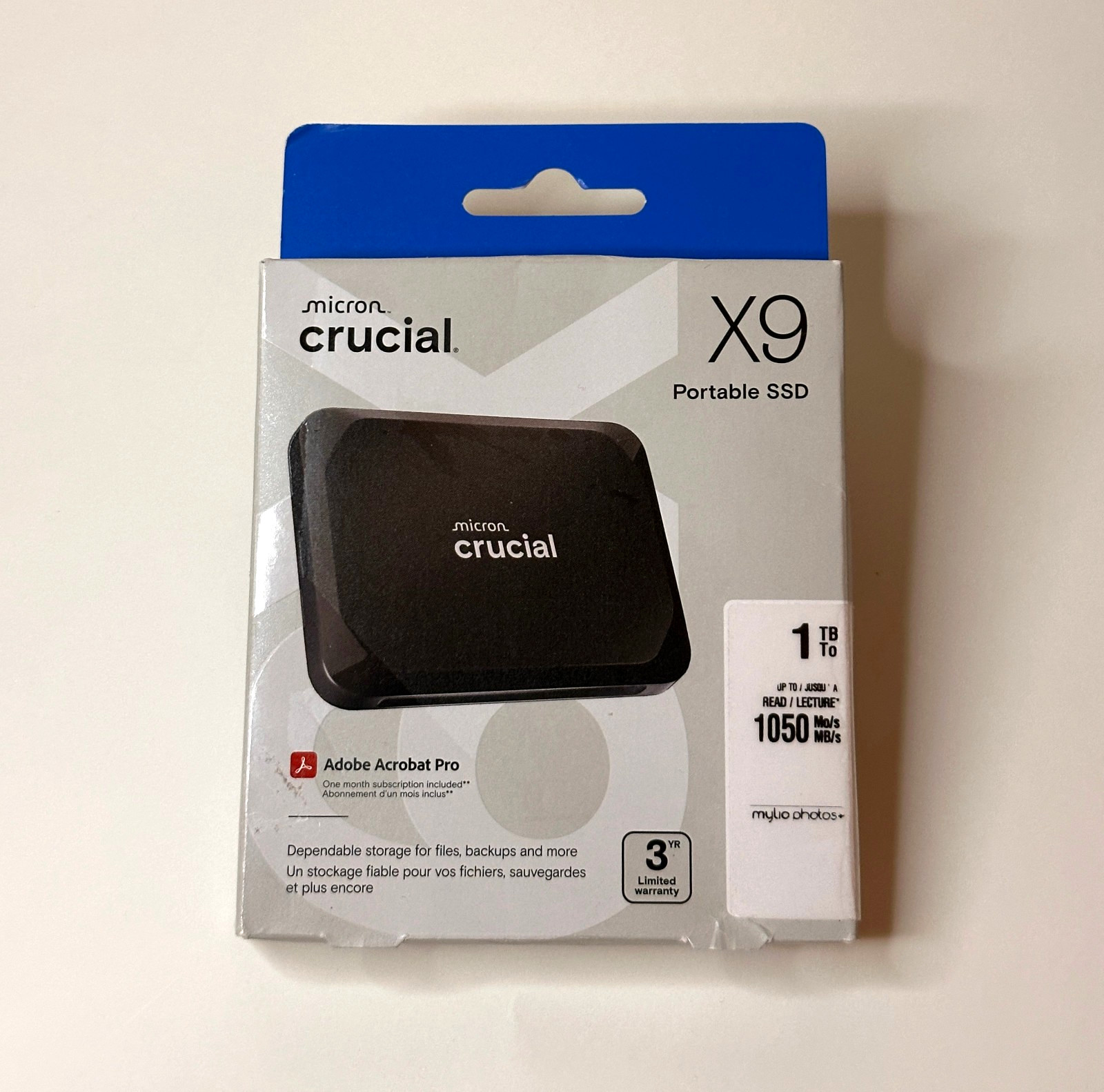 Crucial X9 1TB SSD External Portable Solid State Drive ~1050MB/s USB-C Crucial X9 1TB SSD External Portable Solid State Drive ~1050MB/s USB-C