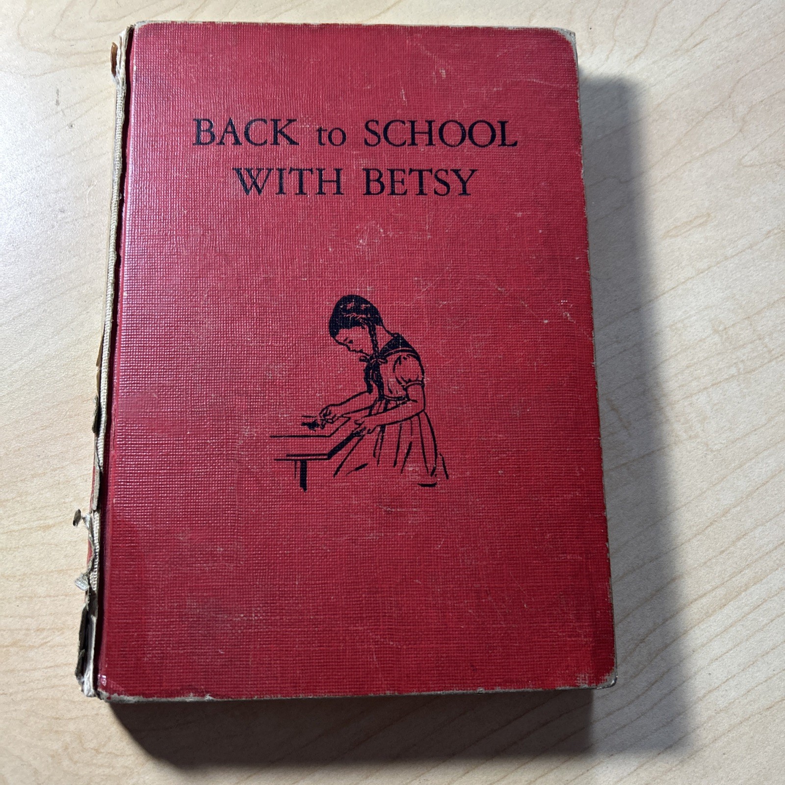 Vintage 1943 Back to School with Betsy Wartime Ed Red Book Poor condition. 