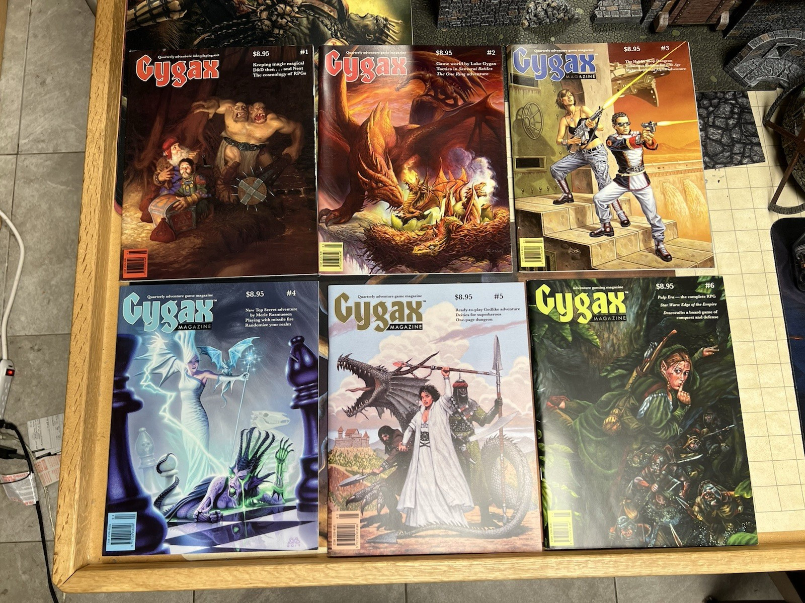 Gygax Magazine #1 - #6, All Issues, New, Super Rare Combo OOP Dungeons Dragons Gygax Magazine #1 - #6, All Issues, New, Super Rare Combo OOP Dungeons Dragons