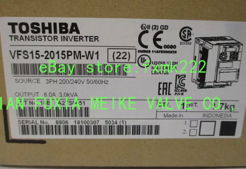 VFS15-2015PM-W1 Toshiba Inverter VFS15-2015PM-W1-UPS or DHL fast delivery