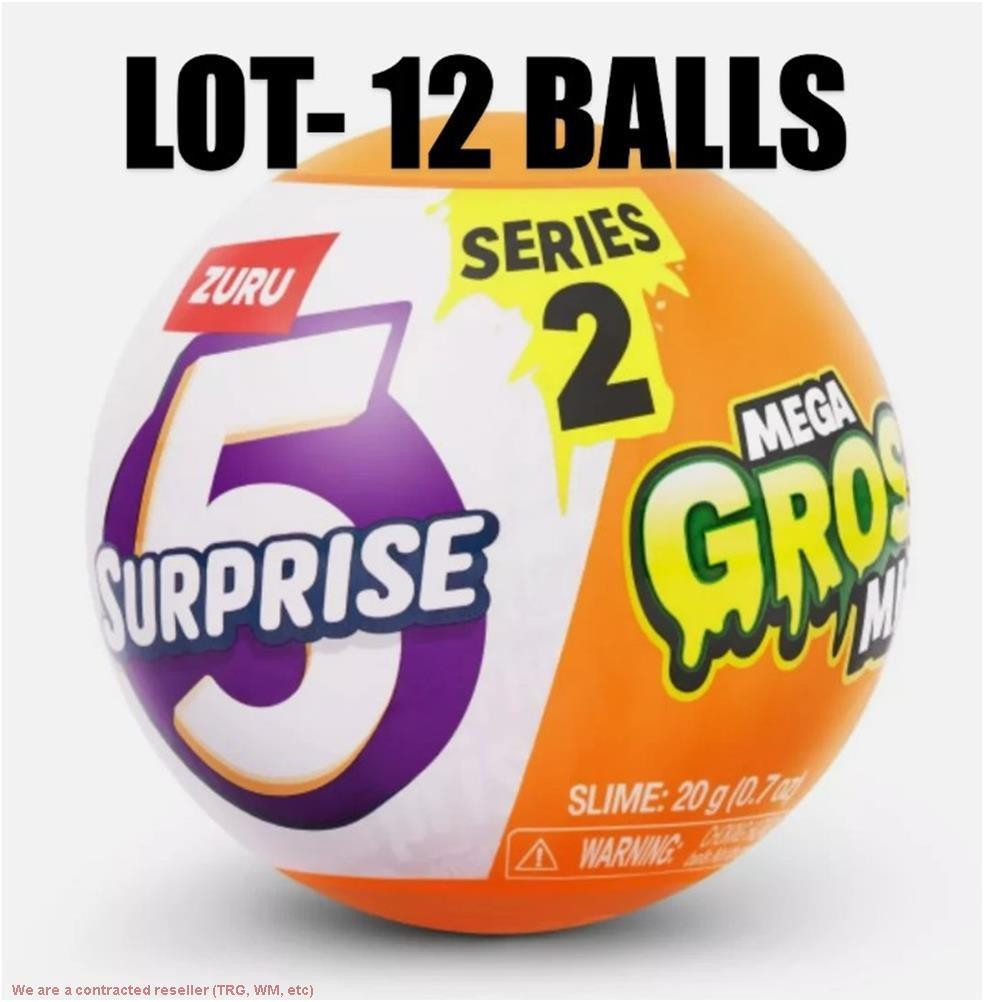 LOT OF 12 5 Surprise Mega Gross Series 2 Mini Figure Set LOT OF 12 5 Surprise Mega Gross Series 2 Mini Figure Set