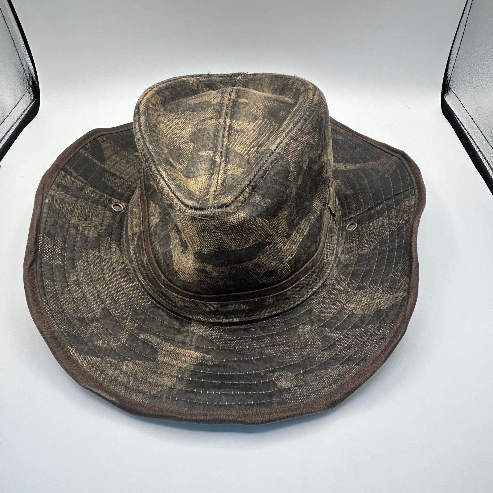 Stetson MF203T Camo Distressed Cotton Western Cowboy Hat XL