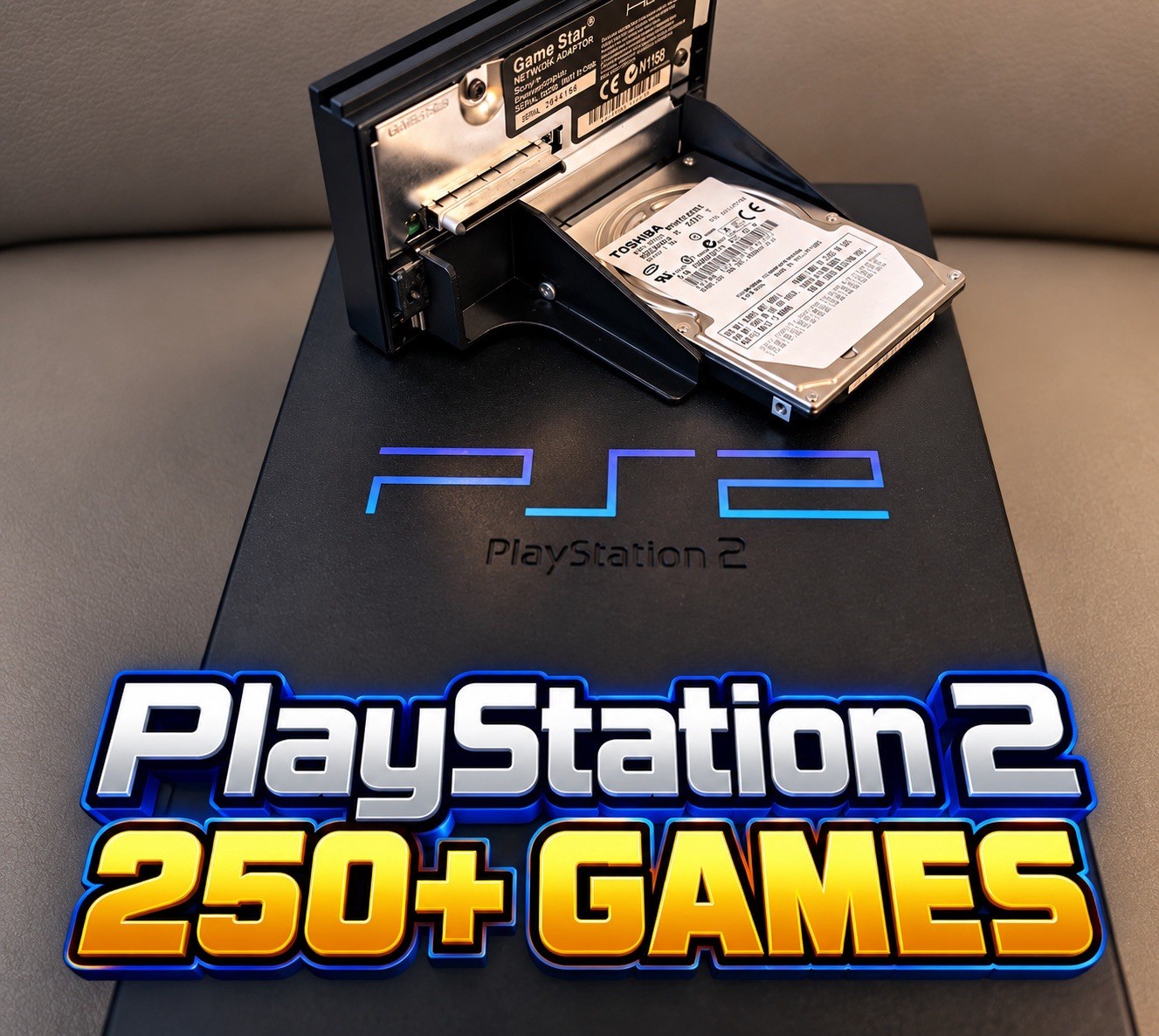 1TB HARD DRIVE FOR THE PLAYSTATION 2 CONSOLE WITH ADAPTER 1TB HARD DRIVE FOR THE PLAYSTATION 2 CONSOLE WITH ADAPTER