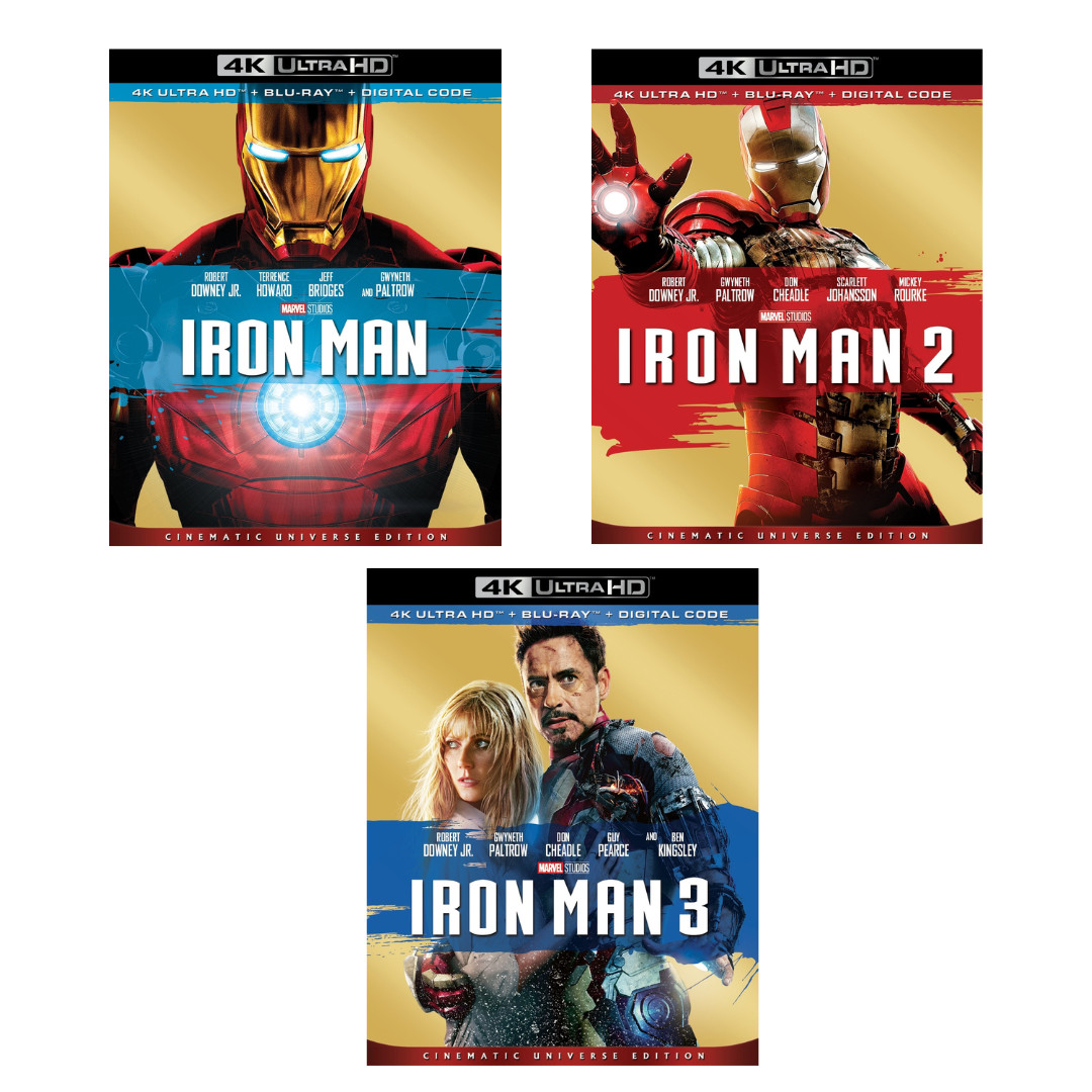 Iron Man 1-3 (4K) New Iron Man 1-3 (4K) New