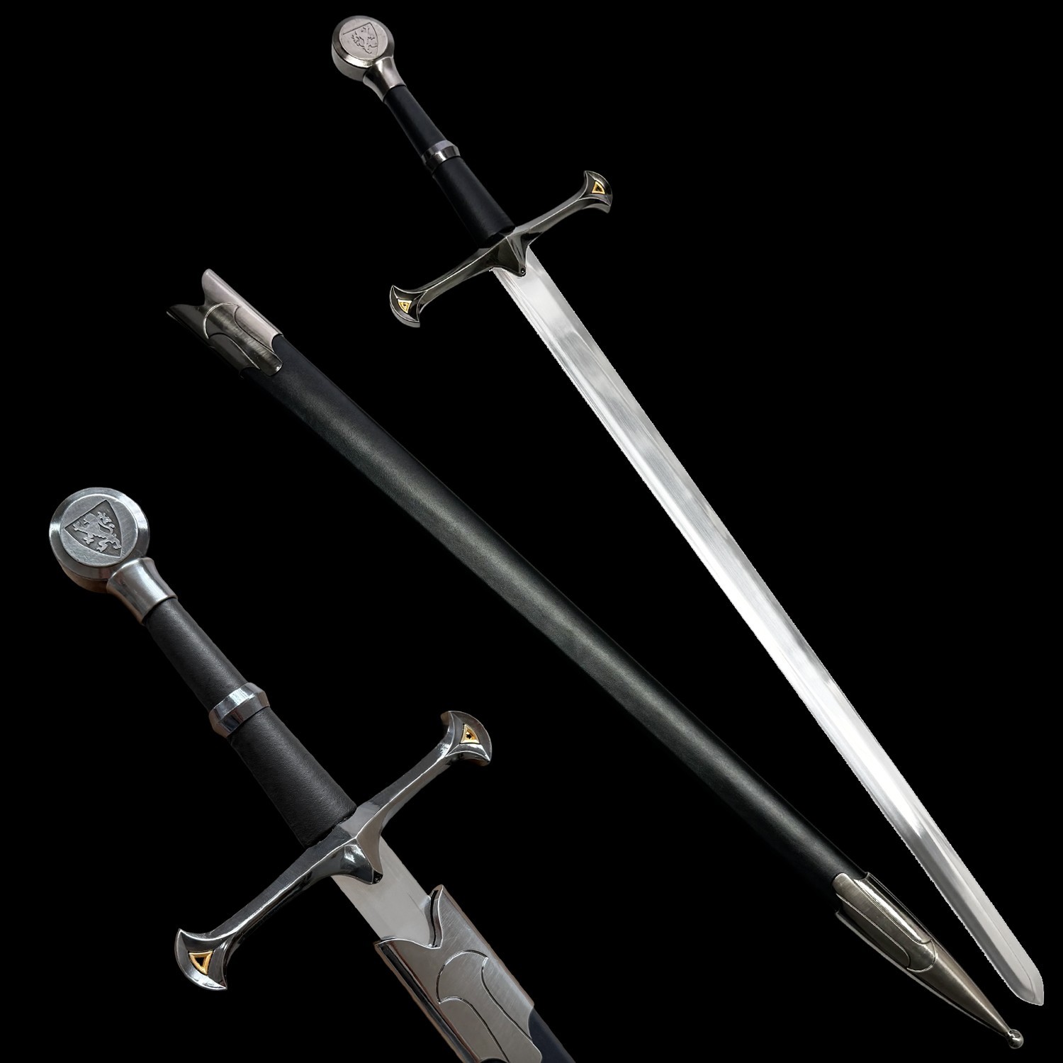Medieval lion-patterned heraldic knight sword,Stainless steel blade,decoration Medieval lion-patterned heraldic knight sword,Stainless steel blade,decoration