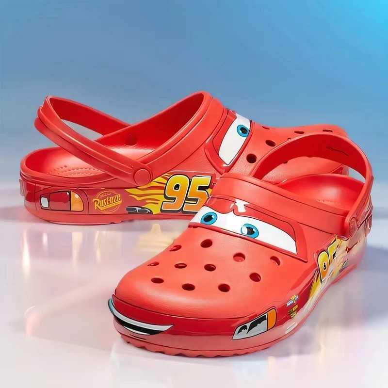 Kid’s LIGHT-UP Lightning McQueen Crocs boys girls Shoe Clog Disney C8-J3 Size ** Kid’s LIGHT-UP Lightning McQueen Crocs boys girls Shoe Clog Disney C8-J3 Size **