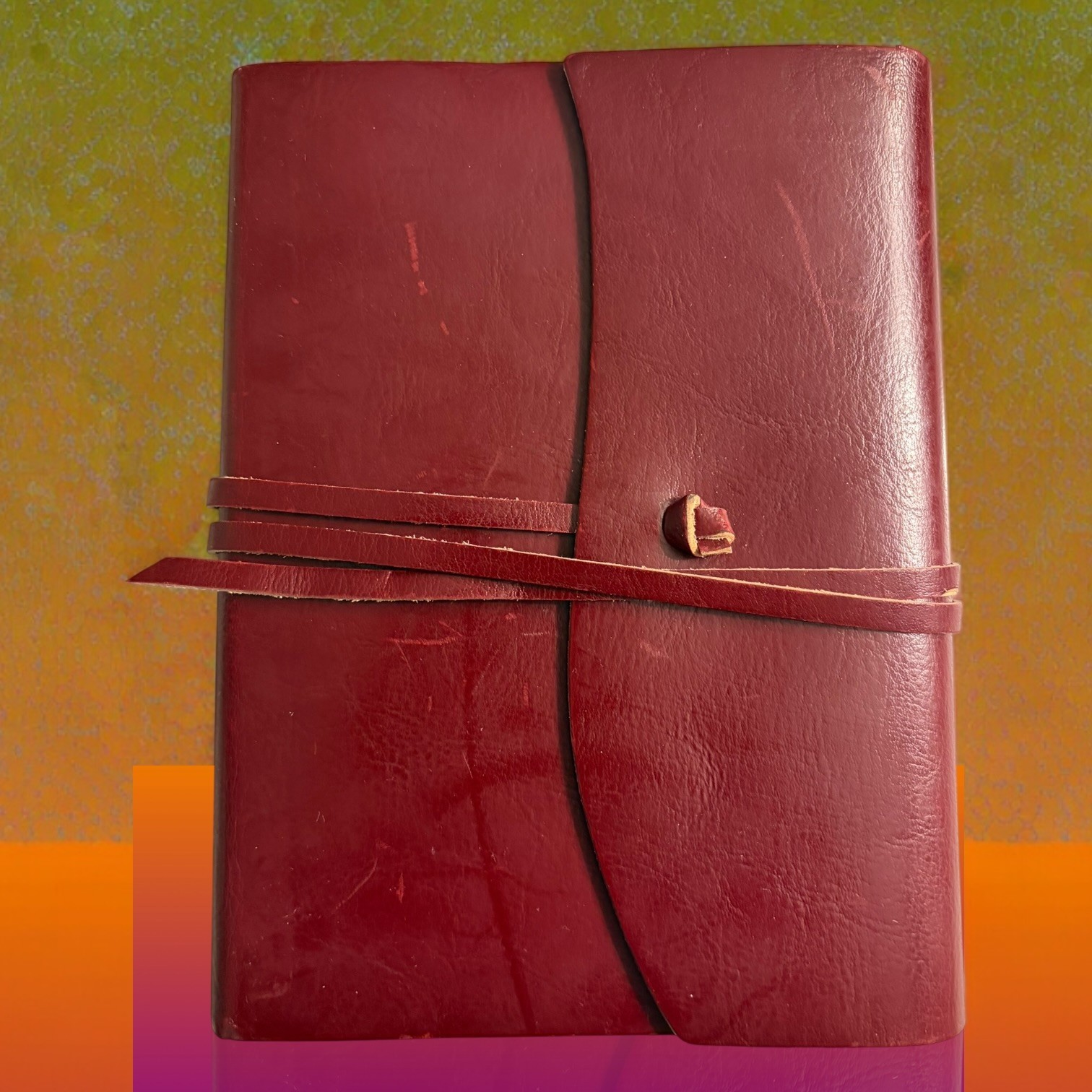 Vintage 2003 Cavallini & Co. Brown Leather Journal 5x7 Vintage 2003 Cavallini & Co. Brown Leather Journal 5x7