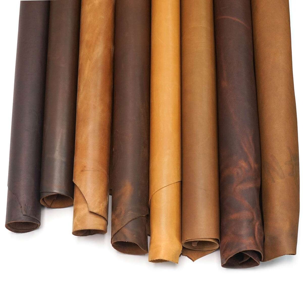 Chrome Tanned Cowhide Leather Side 3/6oz 6-8sqft Full Grain Craft Leather - SLC
