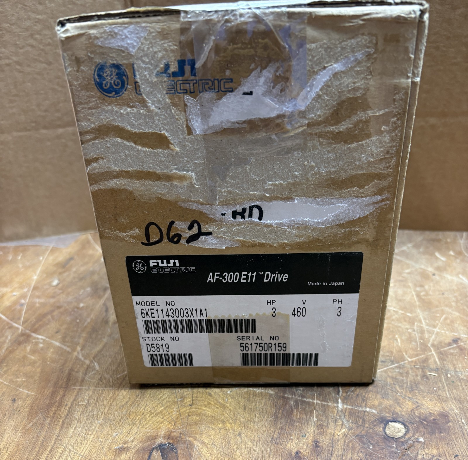 New GE FUJI ELECTRIC AF-300E11 Drive Model 6KE1143003X1A1 HP 3, V 460, PH 3(D62) New GE FUJI ELECTRIC AF-300E11 Drive Model 6KE1143003X1A1 HP 3, V 460, PH 3(D62)