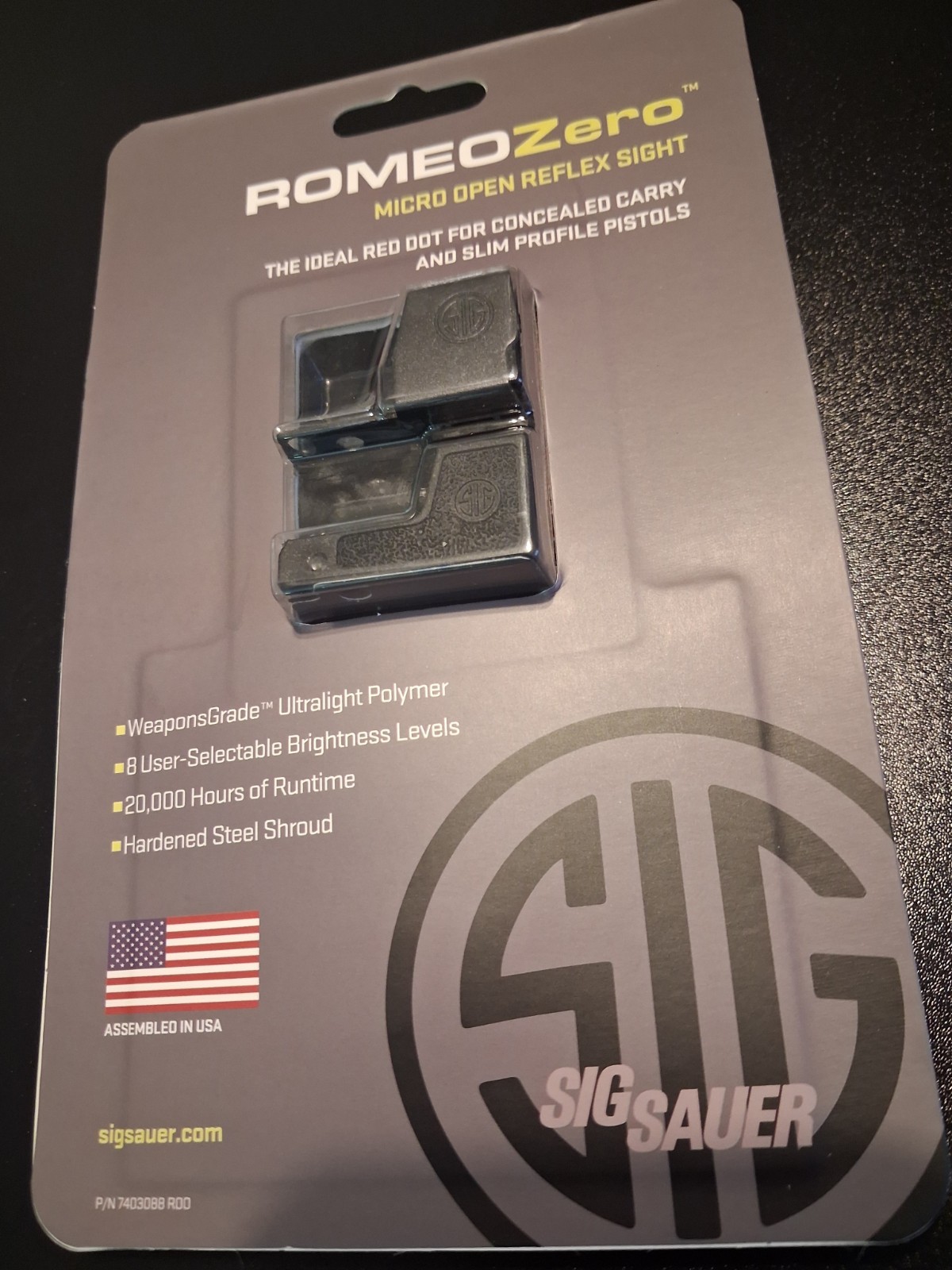 Sig Sauer Romeo ZERO 3MOA Red Dot Sight ((BLACK COLOR)) Sig Sauer Romeo ZERO 3MOA Red Dot Sight ((BLACK COLOR))
