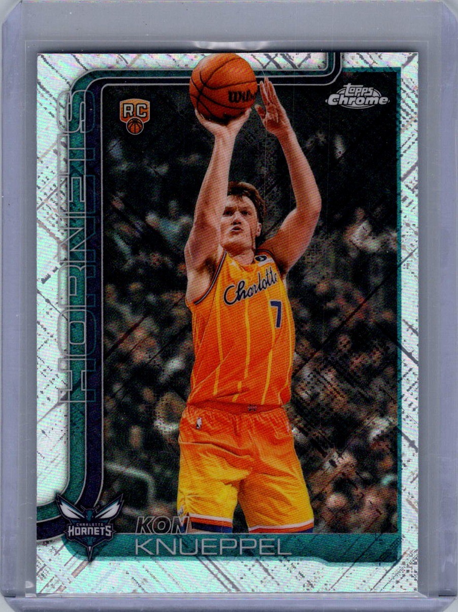2025-26 Topps Chrome Update #154 Kon Knueppel Refractor 2025-26 Topps Chrome Update #154 Kon Knueppel Refractor
